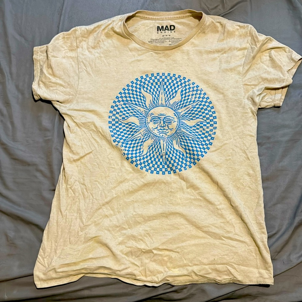 Khaki blue sun shirt size medium